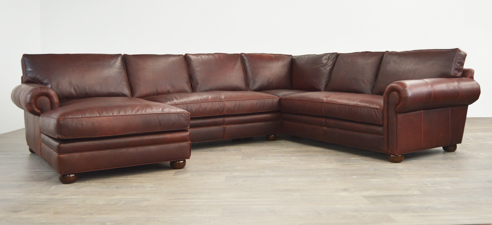 Langston Leather Sectional Sofas