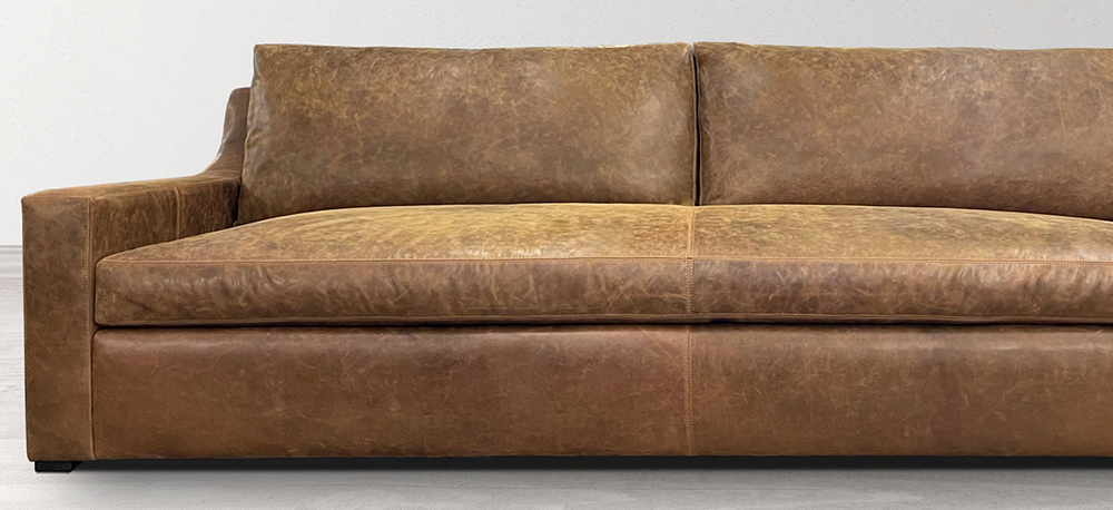 Julien Track Arm American Made Leather Sofa