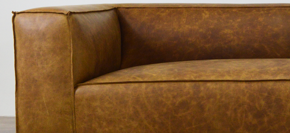 The Bonham Leather Furniture Collection in Italian Brentwood Tan
