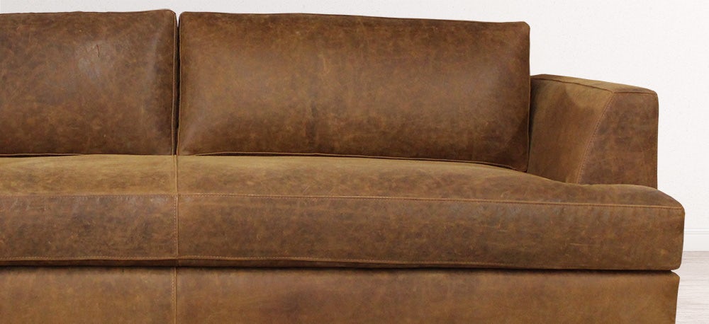 The Bruno Leather Furniture Collection in Burnham Sycamore Full Grain Nubuck from New Zealand
