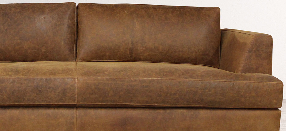 The Bruno Leather Furniture Collection in Burnham Sycamore Full Grain Nubuck from New Zealand