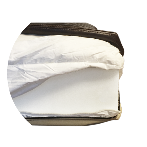 Feather & Down Blend used in both the Seat & Back Cushions