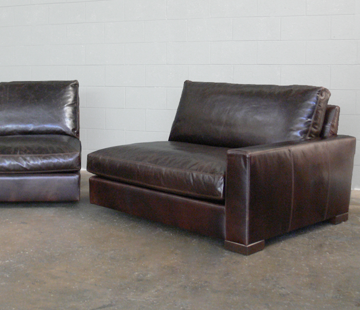 Split Braxton Leather Sofa.  Have the big leather sofa, get it in to a small place.
